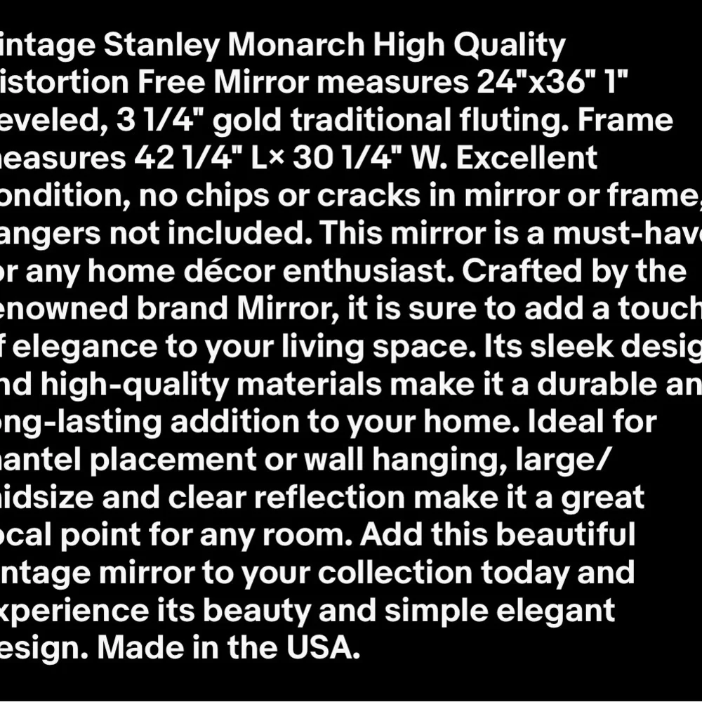 Elegant Gold Ornate Wall Mirror by